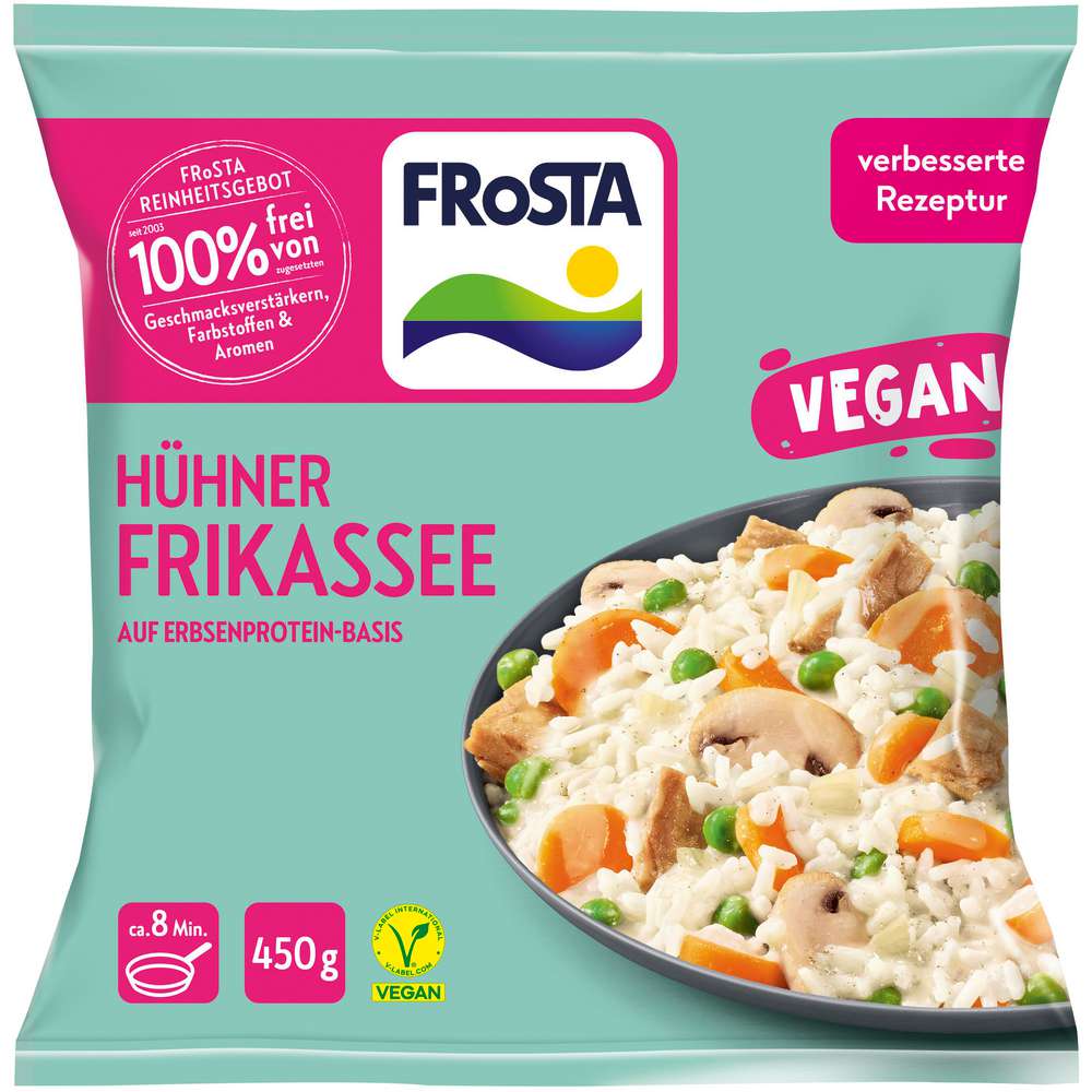 Produktabbildung Frosta Hühner Frikassee, Vegan