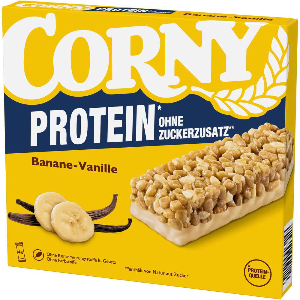 Produktabbildung Corny Protein Base Riegel Banane Vanille