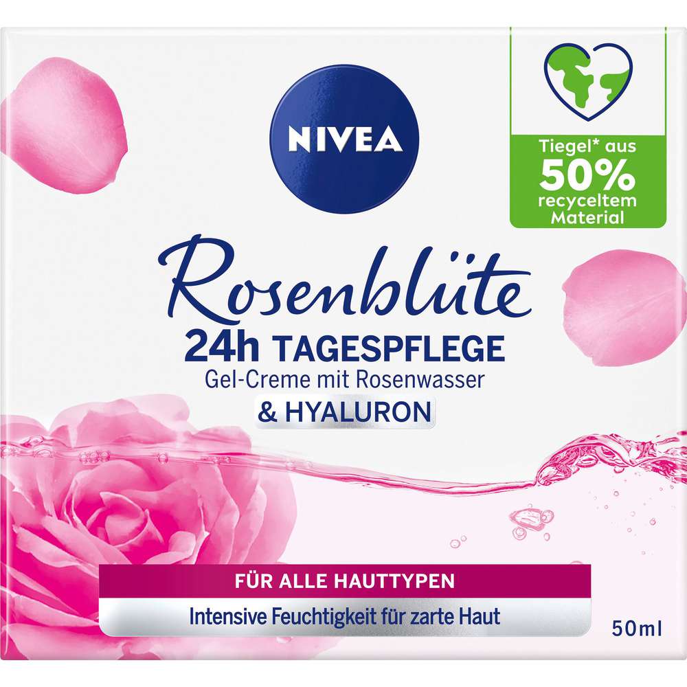 Produktabbildung Nivea 24H Tagespflege Rosenblüte