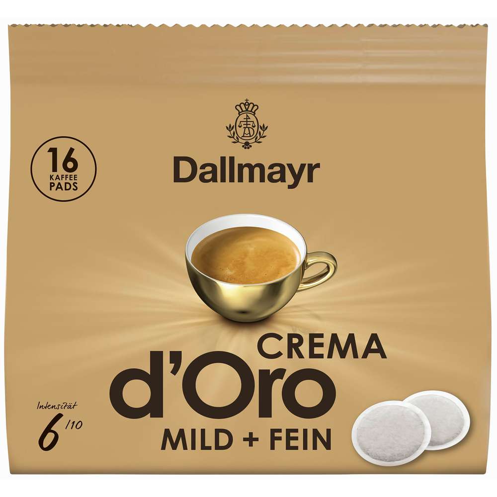 Produktabbildung Dallmayr Kaffeepads Crema d'Oro, mild & fein