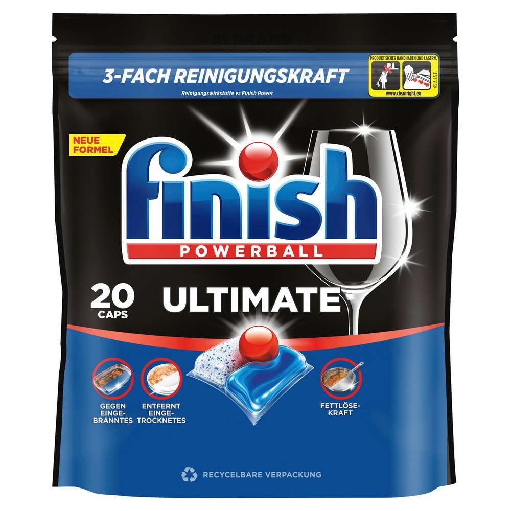Produktabbildung Finish Spülmaschinen-Tabs Powerball Ultimate Fresh
