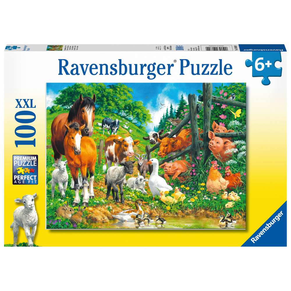 Produktabbildung Ravensburger Puzzle 100 Teile, Versammlung der Tiere
