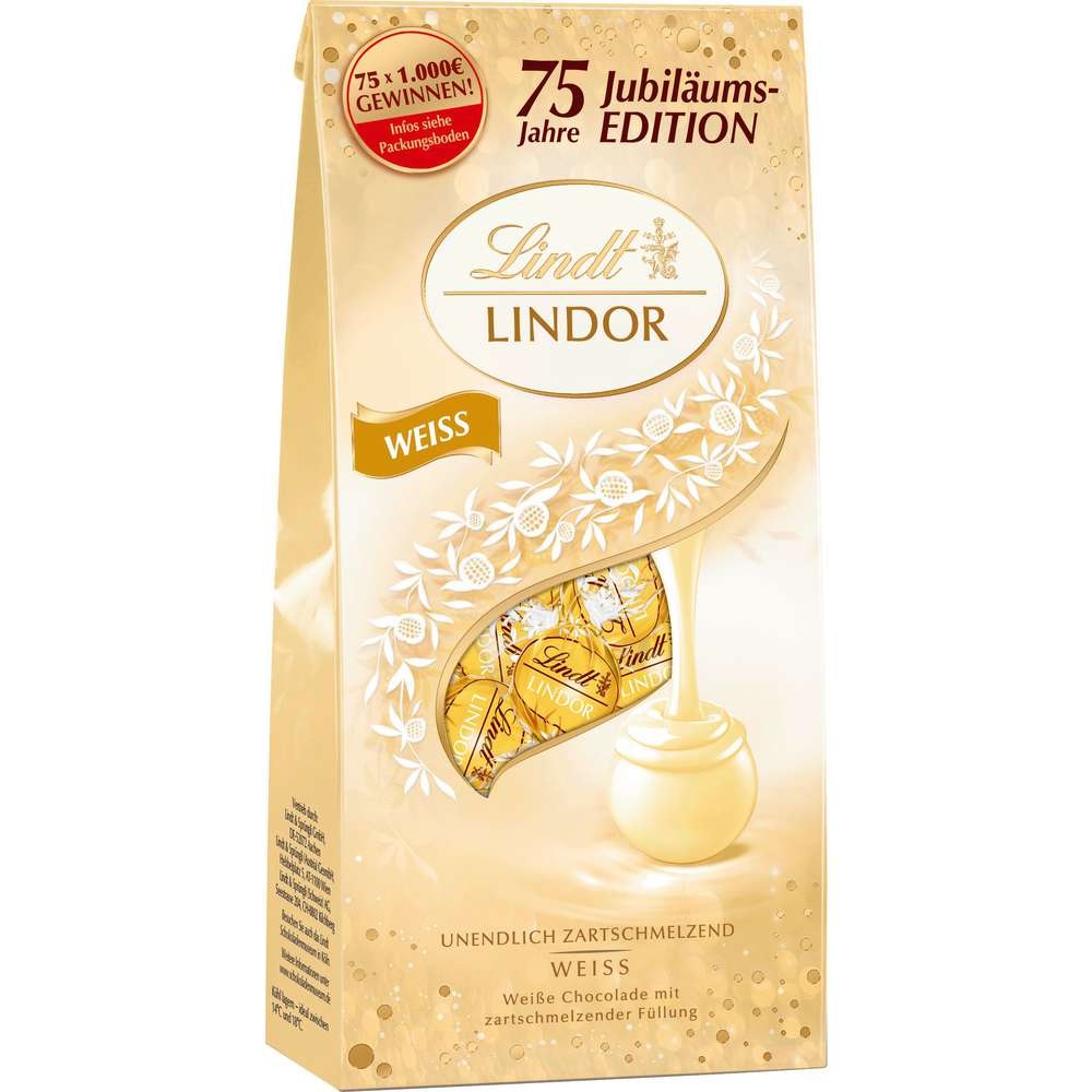 Produktabbildung Lindt Lindor Schokokugeln, Weiß
