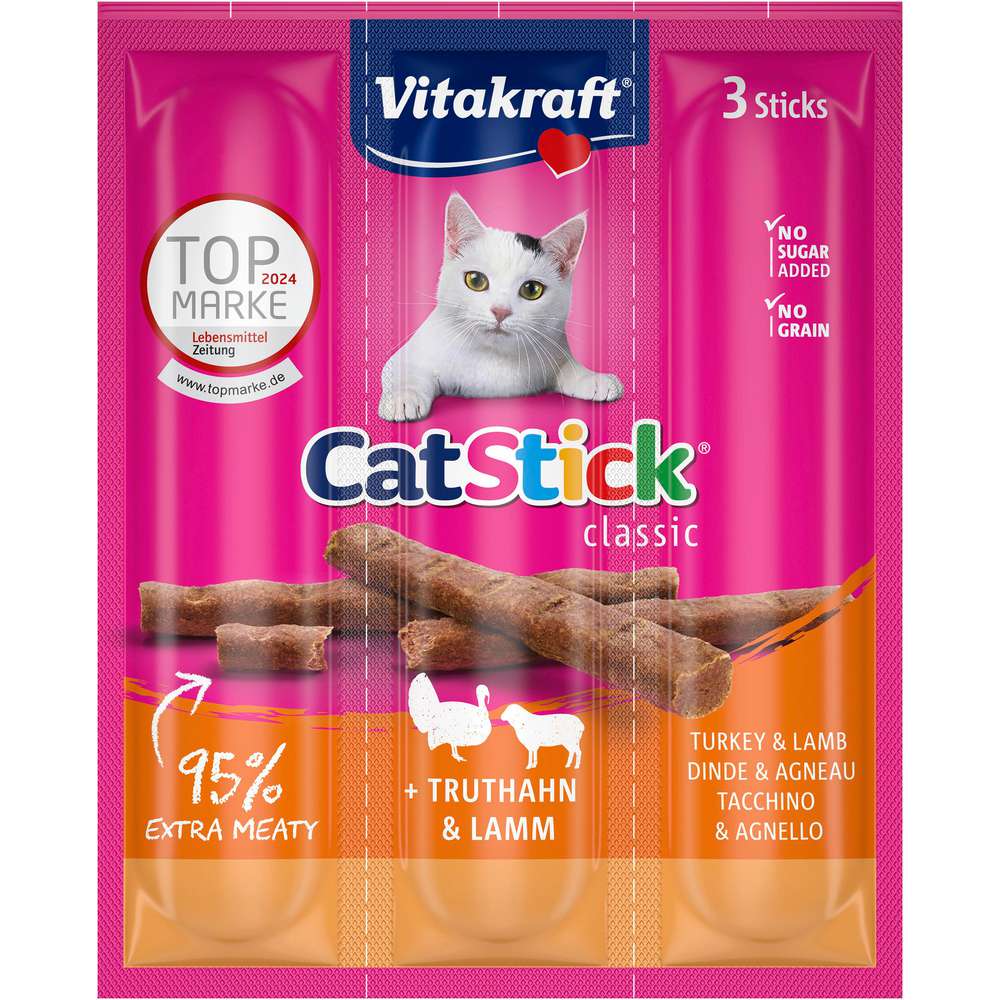 Produktabbildung Vitakraft Katzen-Snack Cat Stick, Truthahn & Lamm