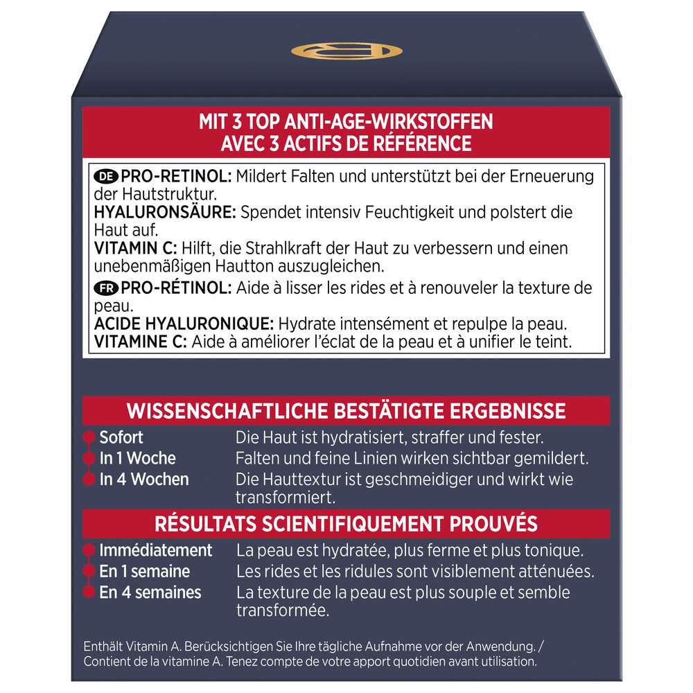 Produktabbildung L'Oreal Paris Nachtpflege Laser X3 Anti Age