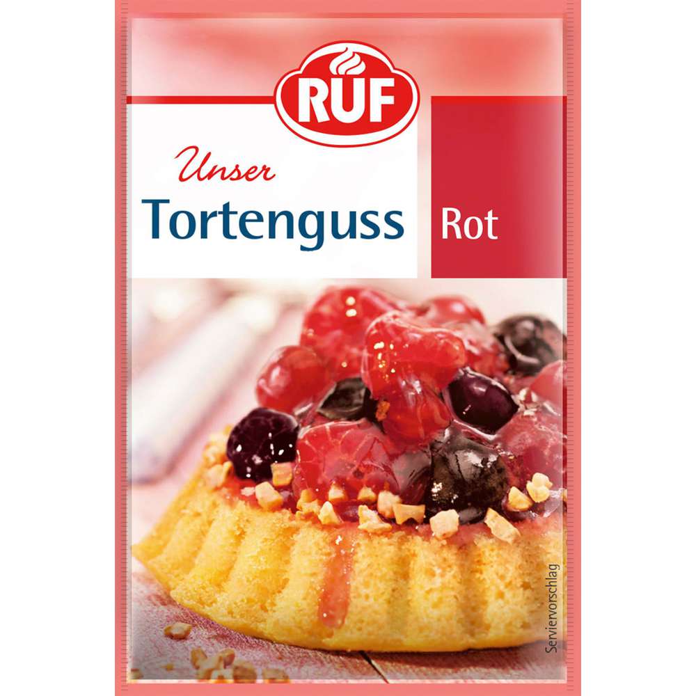 Produktabbildung RUF Tortenguss rot, ungezuckert