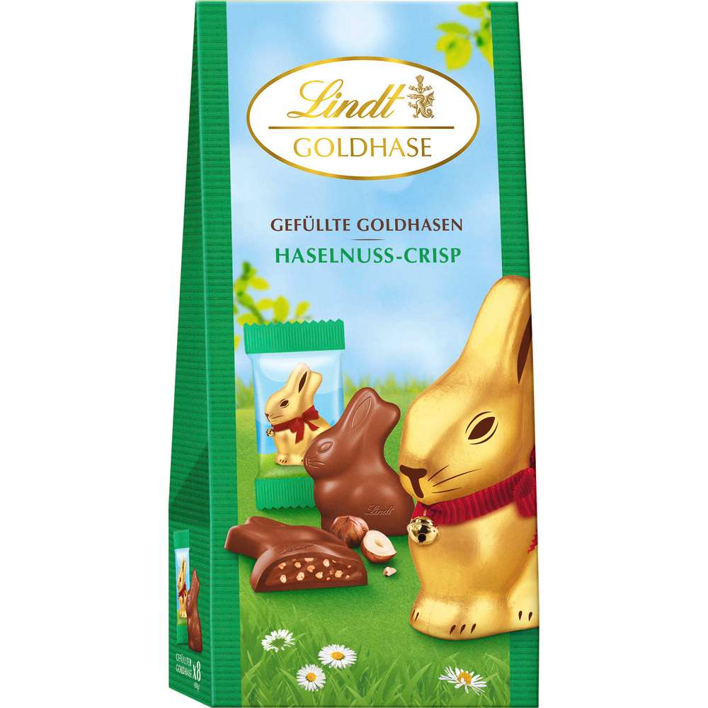 Produktabbildung Lindt Gold Bunny gefüllt Nuss-Crisp