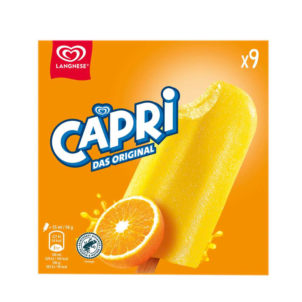 Produktabbildung Langnese Stiel-Eis Capri, Orange