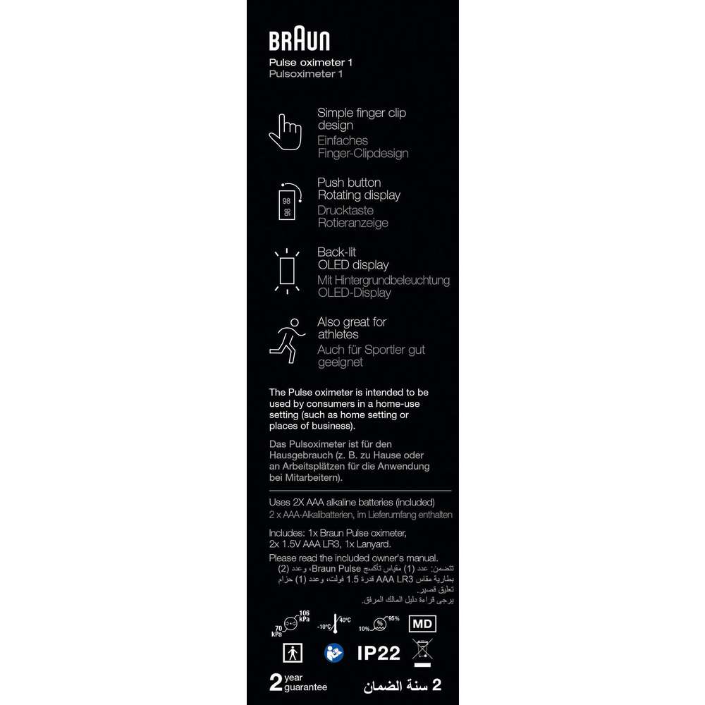 Produktabbildung Braun Pulsoximeter YK-8