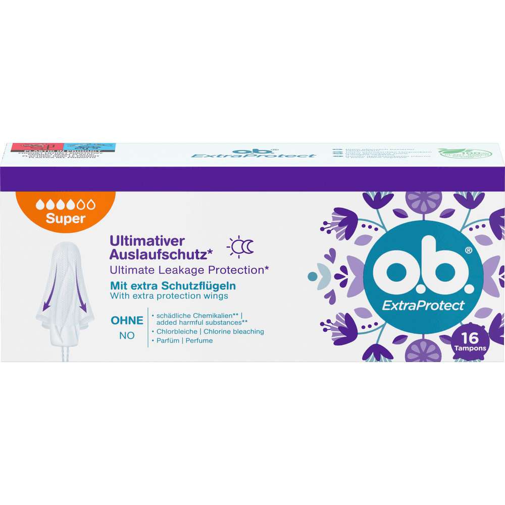 Produktabbildung o.b. Tampons, ExtraProtect, Super