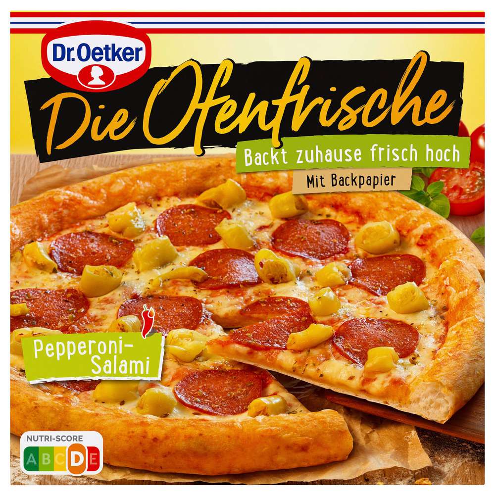 Produktabbildung Dr. Oetker Pizza Ofenfrische Pepperoni-Salami, tiefgekühlt