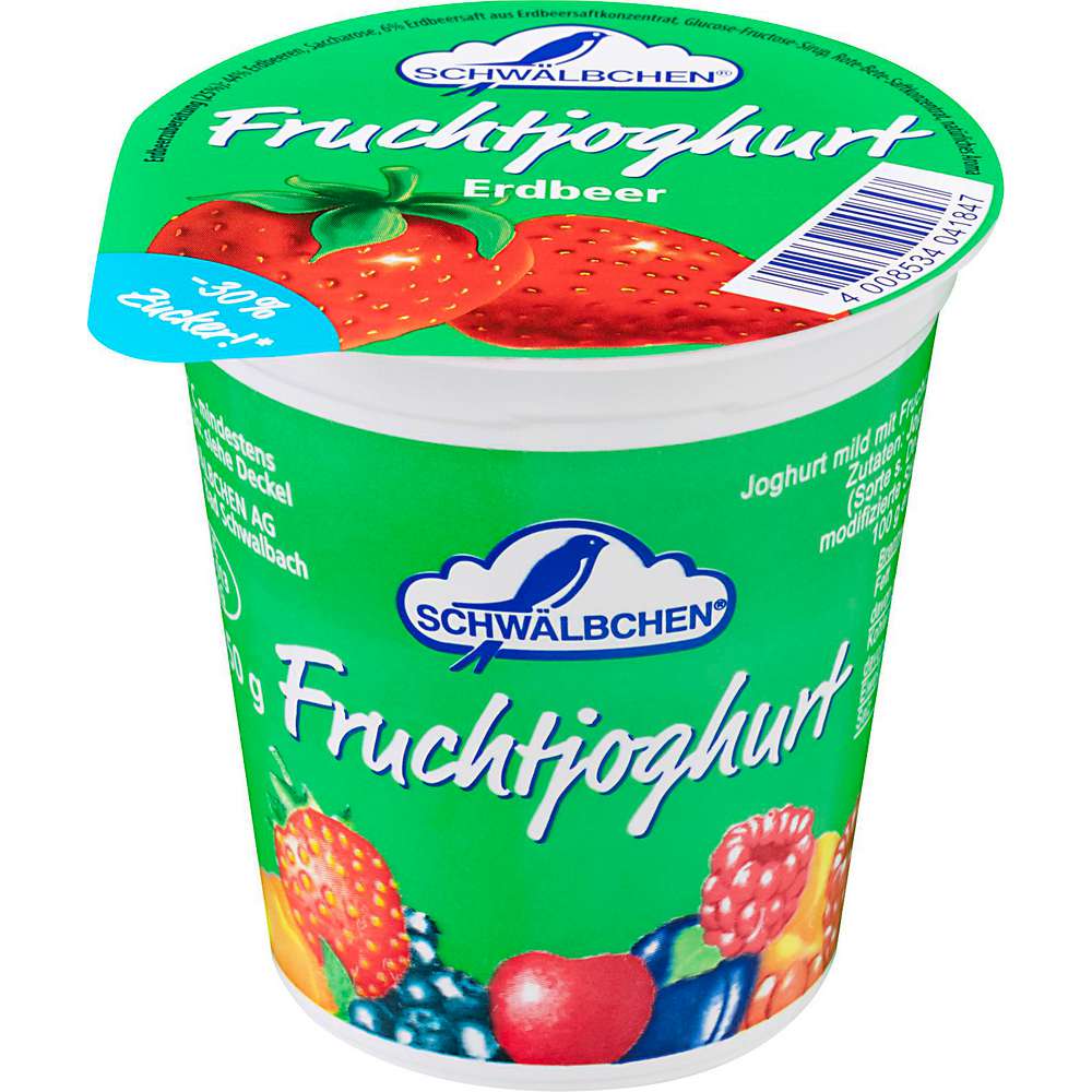 Produktabbildung Schwälbchen Fruchtjoghurt fein gerührt Himbeer 3,8% Fett