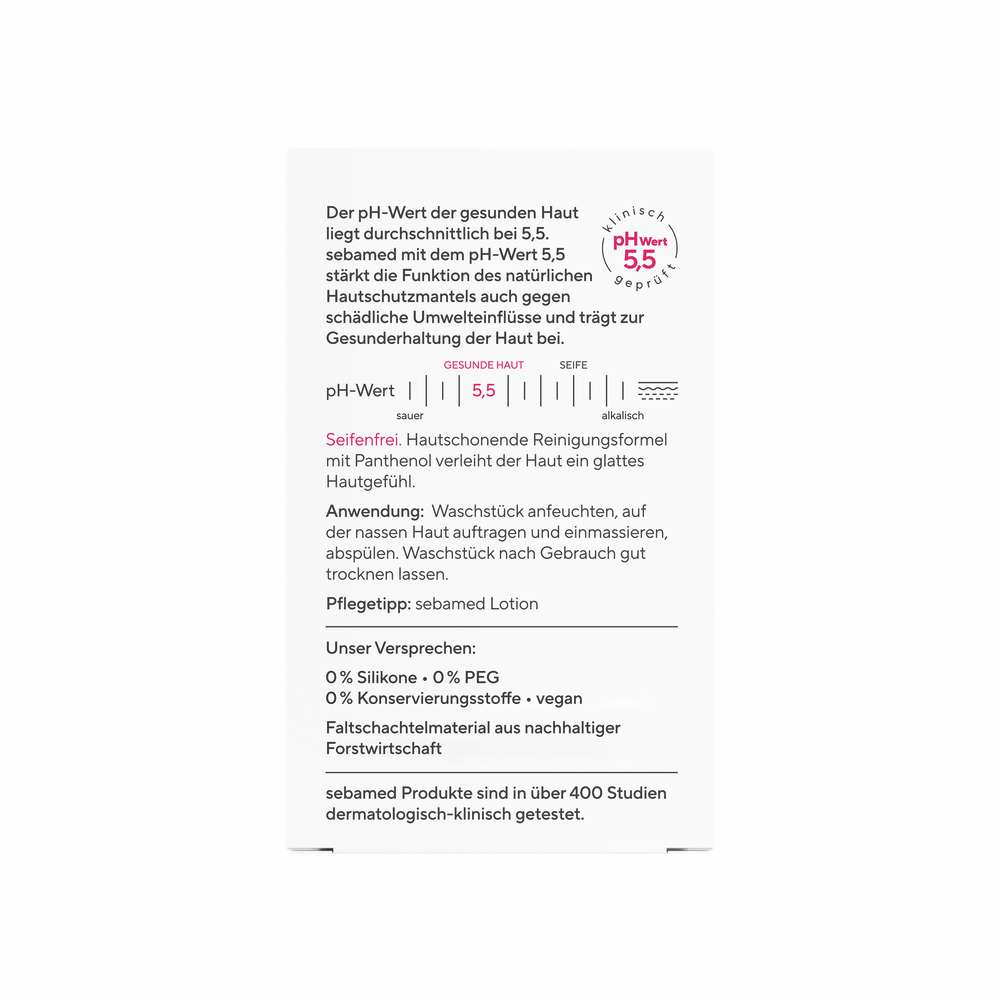 Produktabbildung Sebamed Seifenfreies Waschstück Vitamin E
