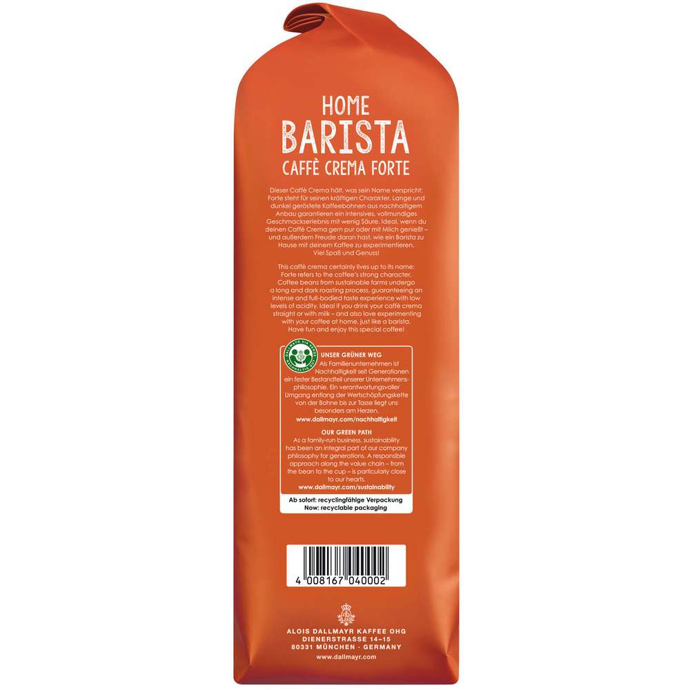 Produktabbildung Dallmayr Home Barista, Caffè Crema Forte
