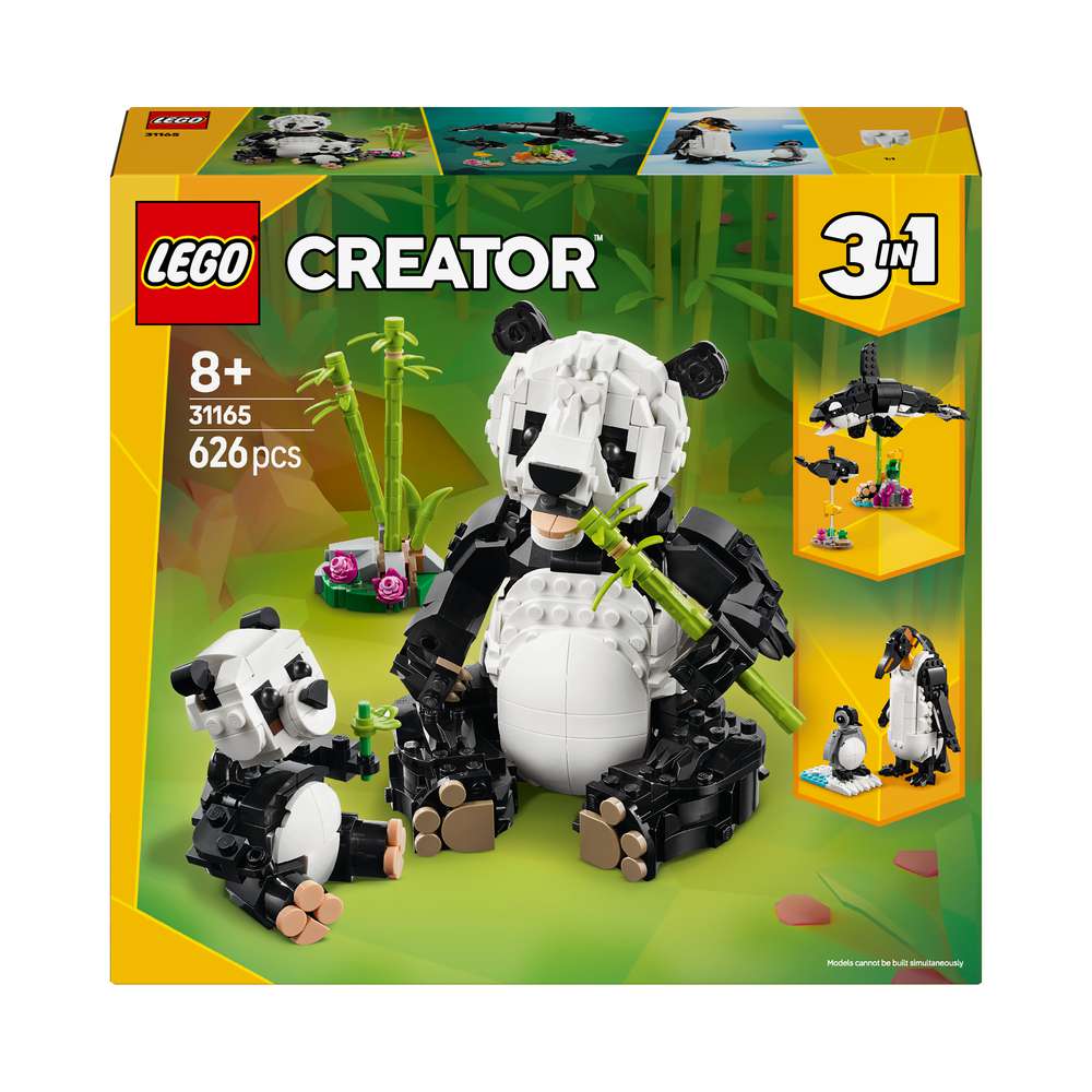 Produktabbildung Lego LEGO Creator 3in1 Wilde Tiere: Pandafamilie - Modelle zum Umbauen 31165