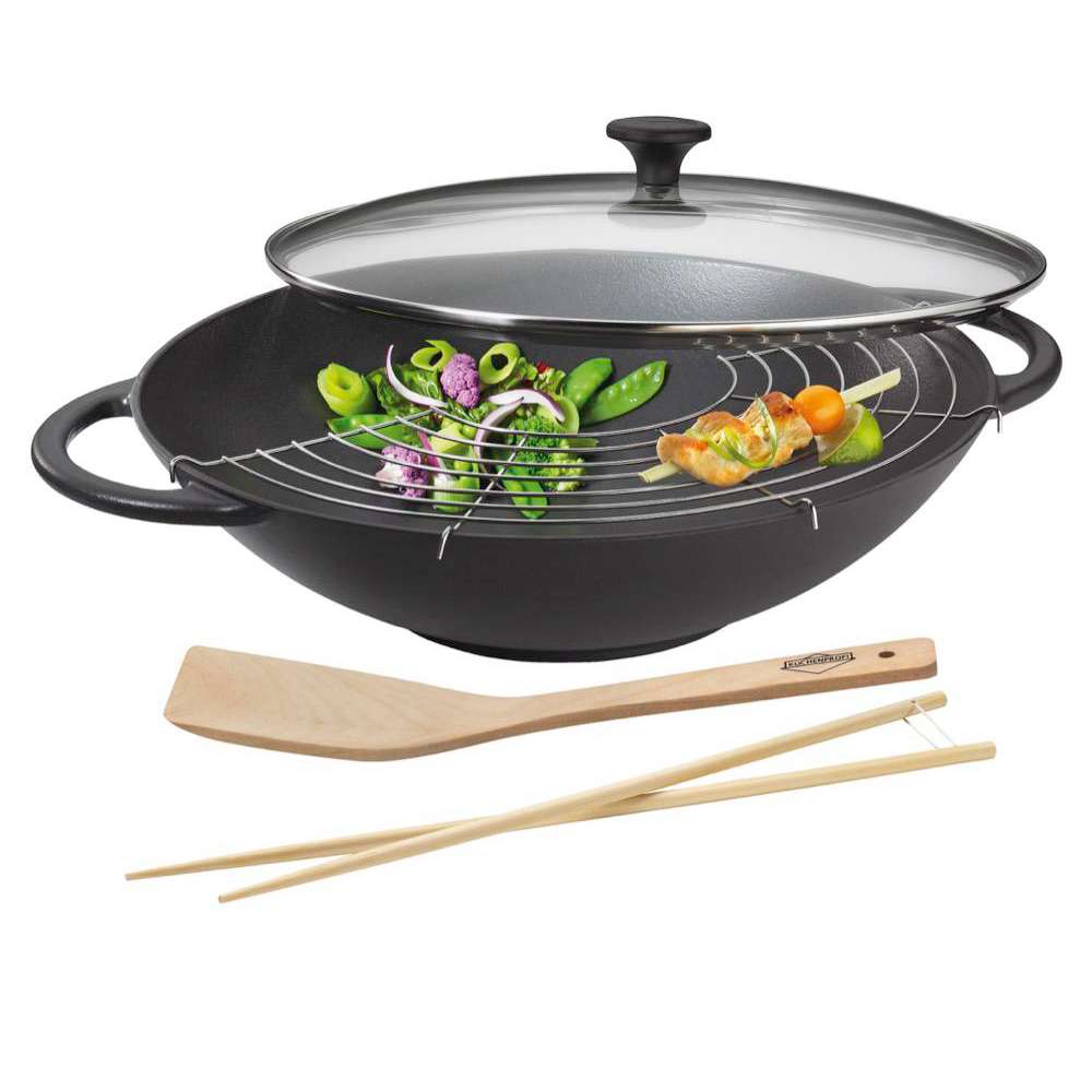 Produktabbildung Küchenprofi Wok La Cuisine 36 cm, schwarz