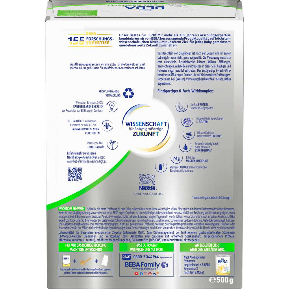 Produktabbildung Nestle Beba Spezialnahrung Comfort+