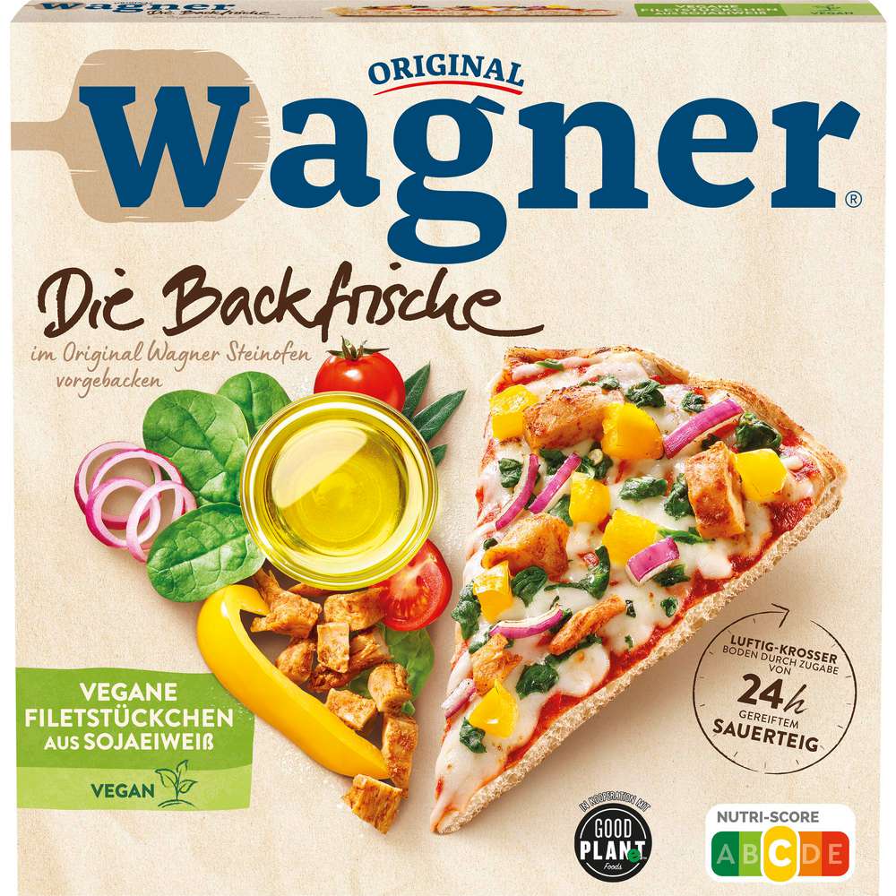 Produktabbildung Wagner Pizza Backfrische vegane Filetstückchen