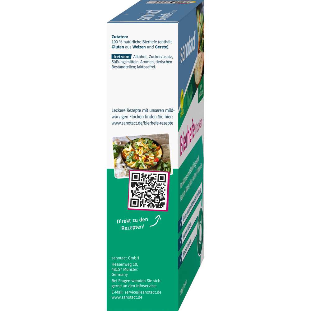 Produktabbildung sanotact Bierhefe Flocken