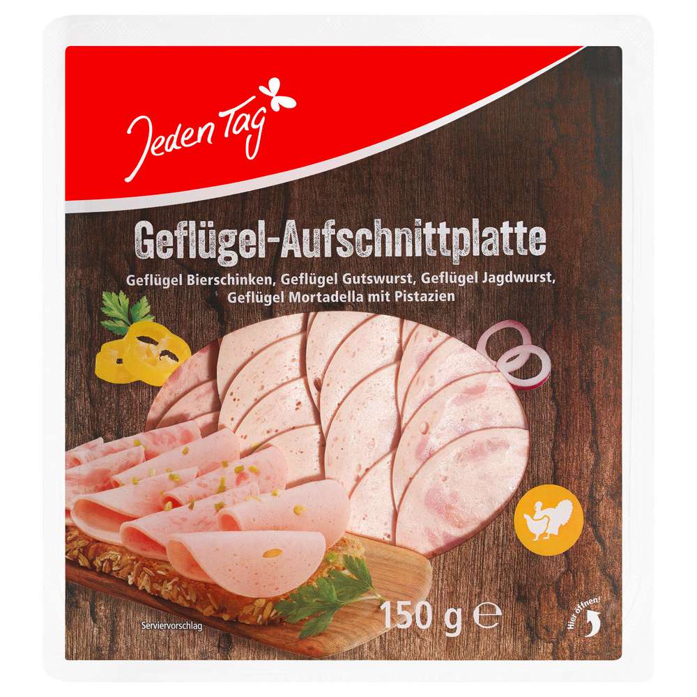 Produktabbildung Jeden Tag Geflügel-Aufschnittplatte