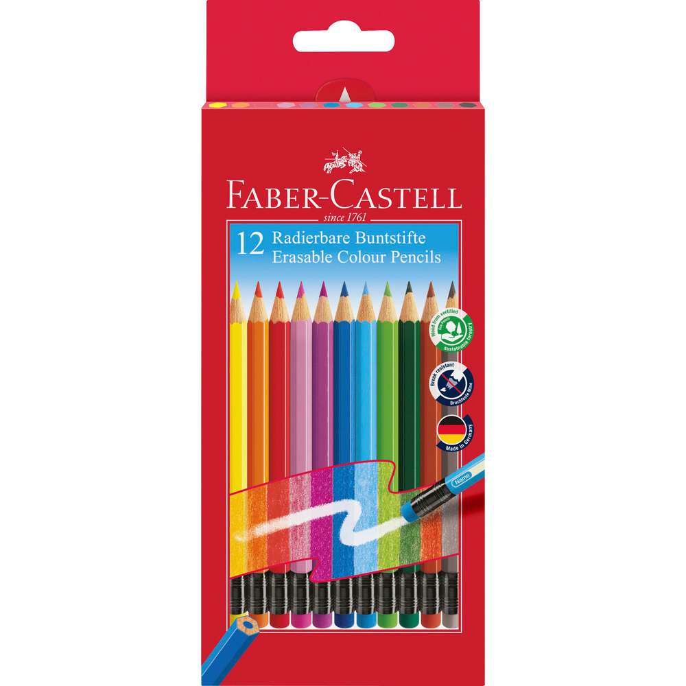 Produktabbildung Faber-Castell Buntstifte, radierbar