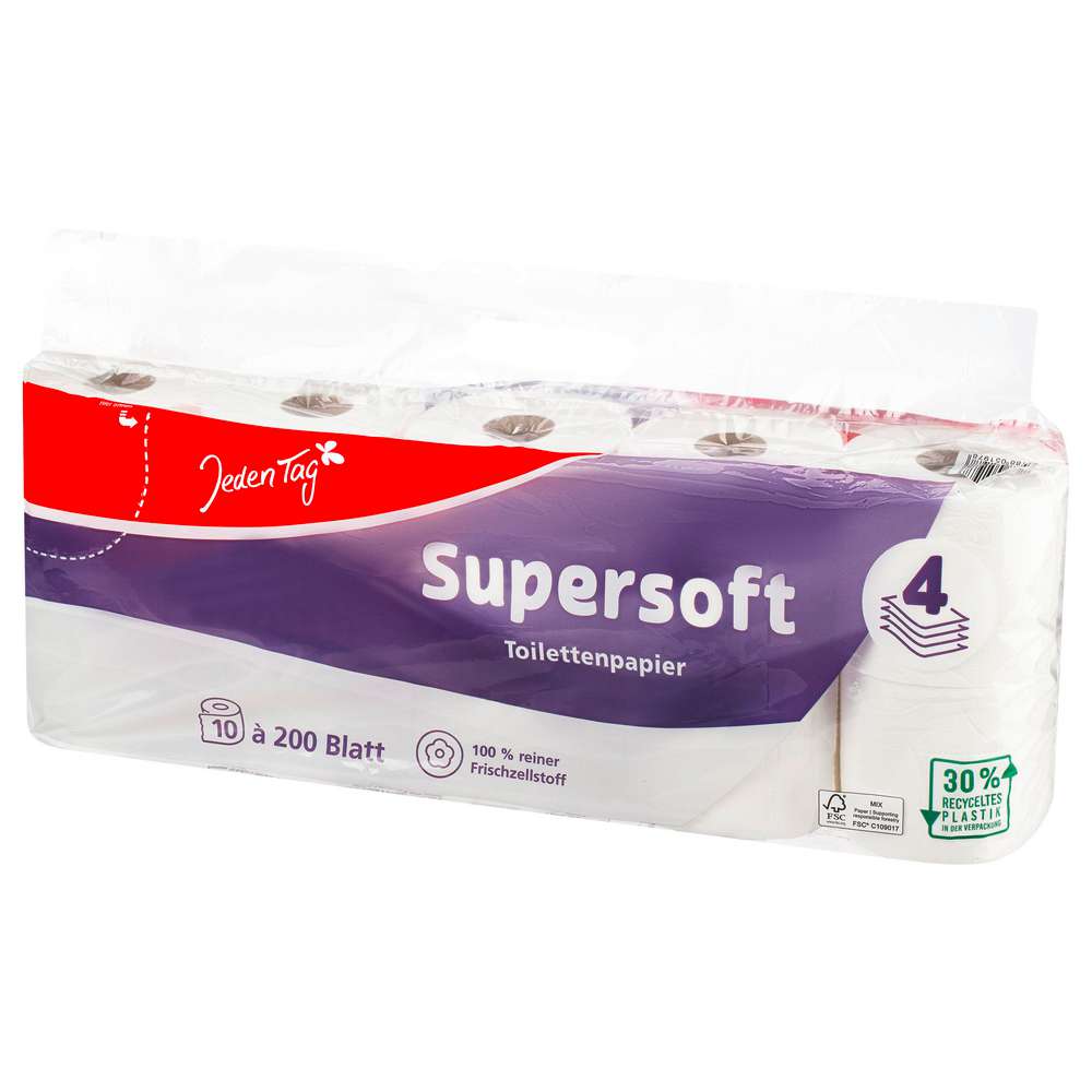 Produktabbildung Jeden Tag Toilettenpapier Premium 4-lagig