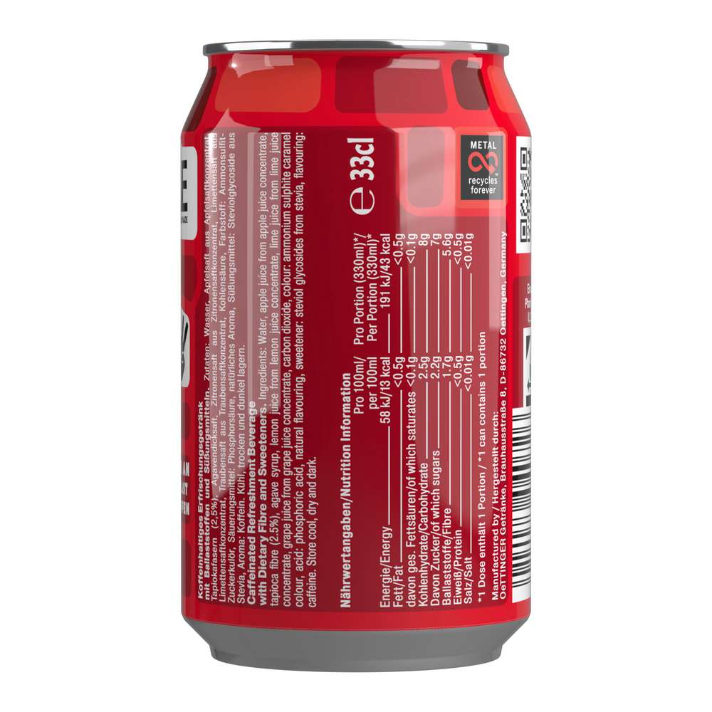 Produktabbildung OE Cola mit Ballaststoffen