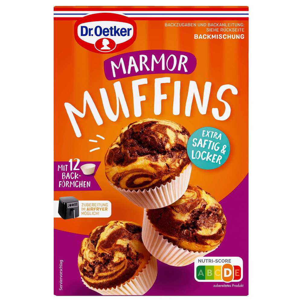 Produktabbildung Dr. Oetker Backmischung Marmor Muffins