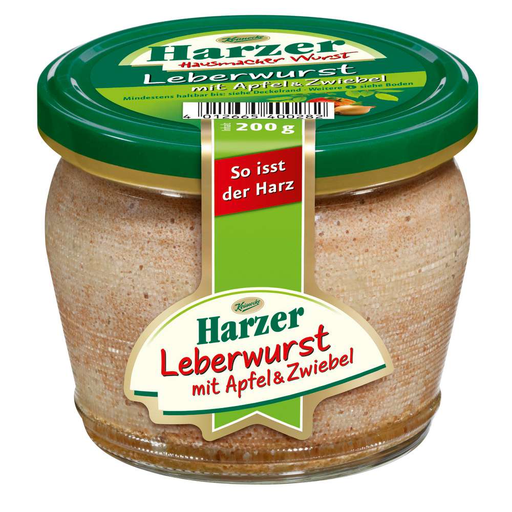 Produktabbildung Harzer Leberwurst, mit Apfel und Zwiebel