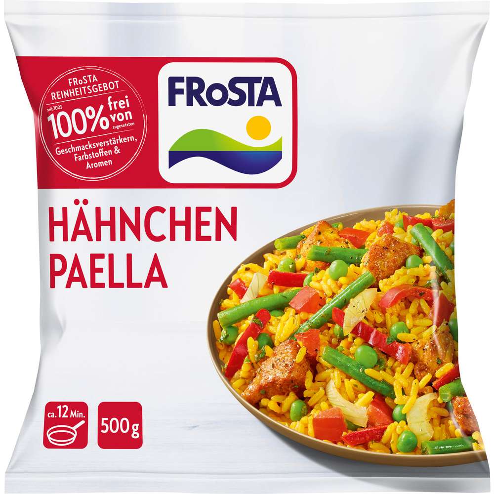 Produktabbildung Frosta Hähnchen Paella, tiefgekühlt