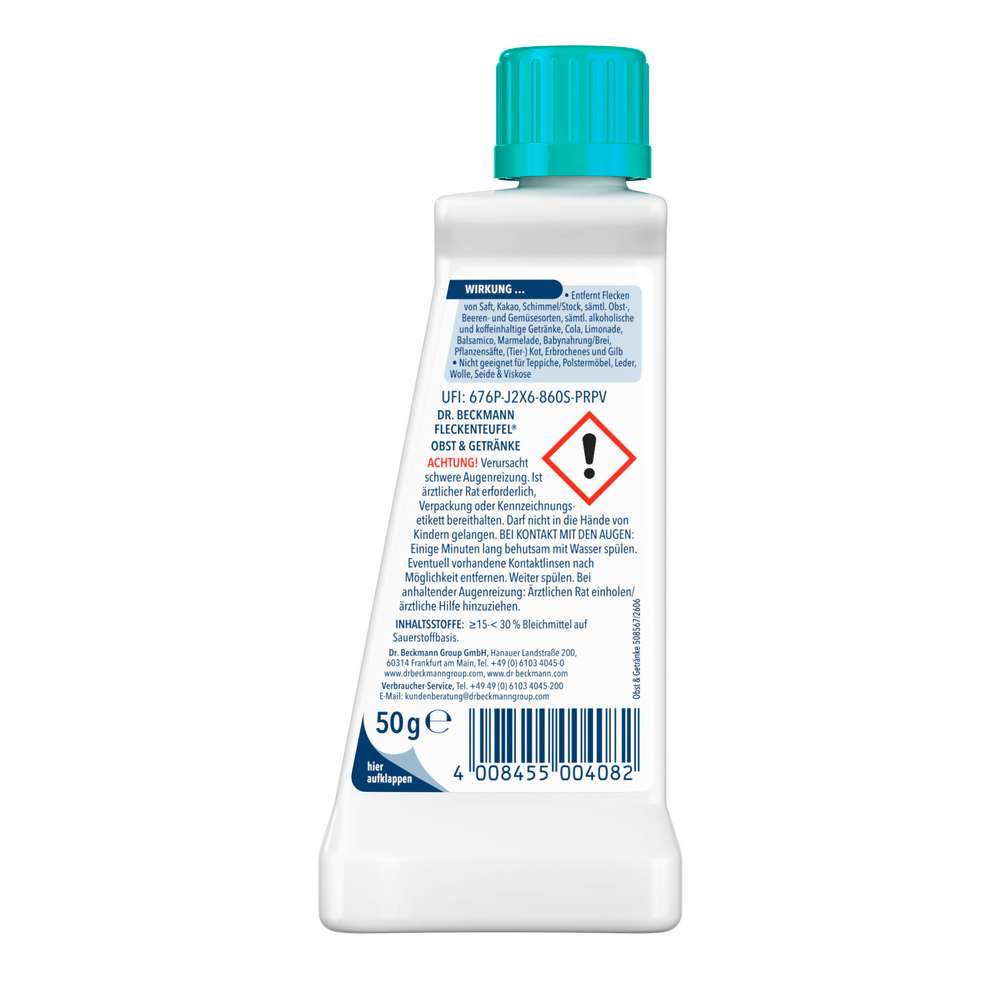 Produktabbildung Dr. Beckmann Fleckenteufel, Obst & Getränke