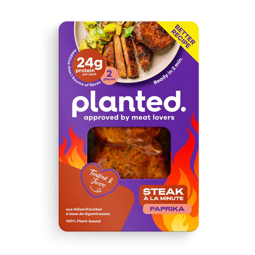 Produktabbildung Planted Pflanzliches Steak à La Minute Paprika