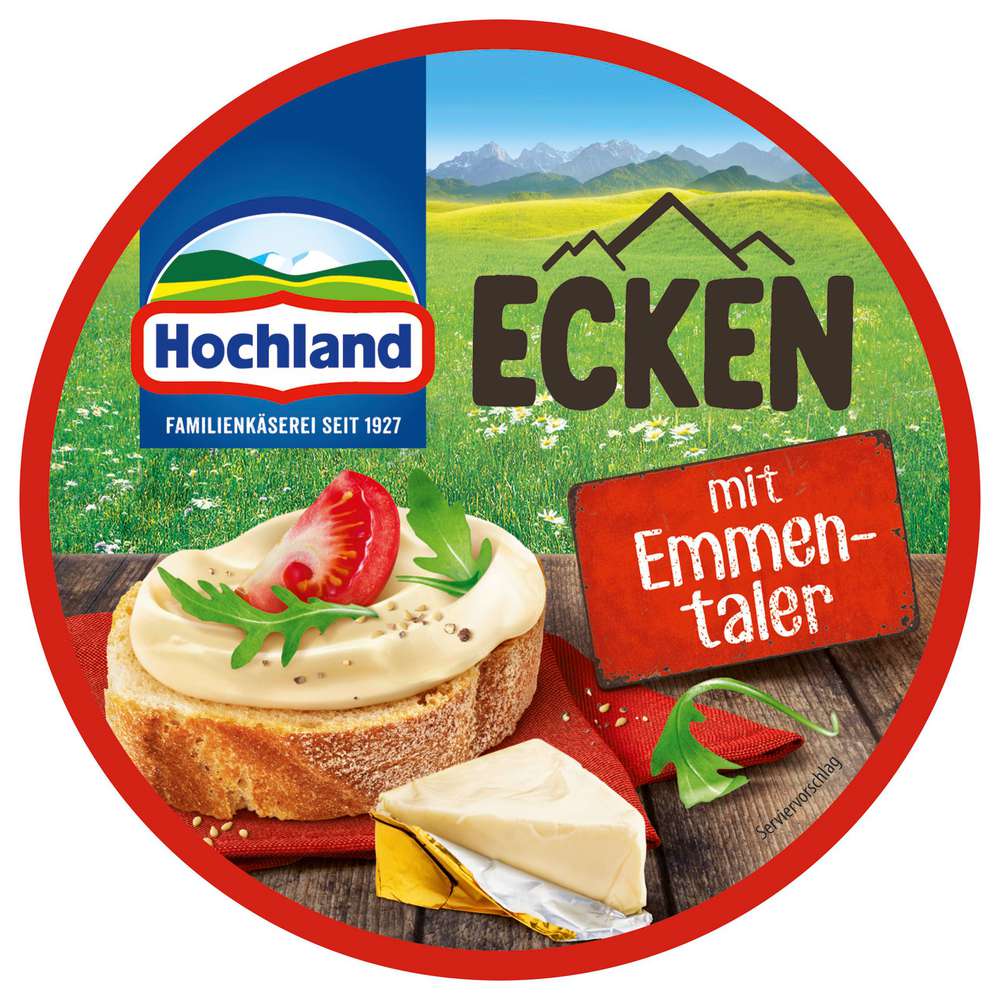Produktabbildung Hochland Schmelzkäse-Ecken, Emmentaler