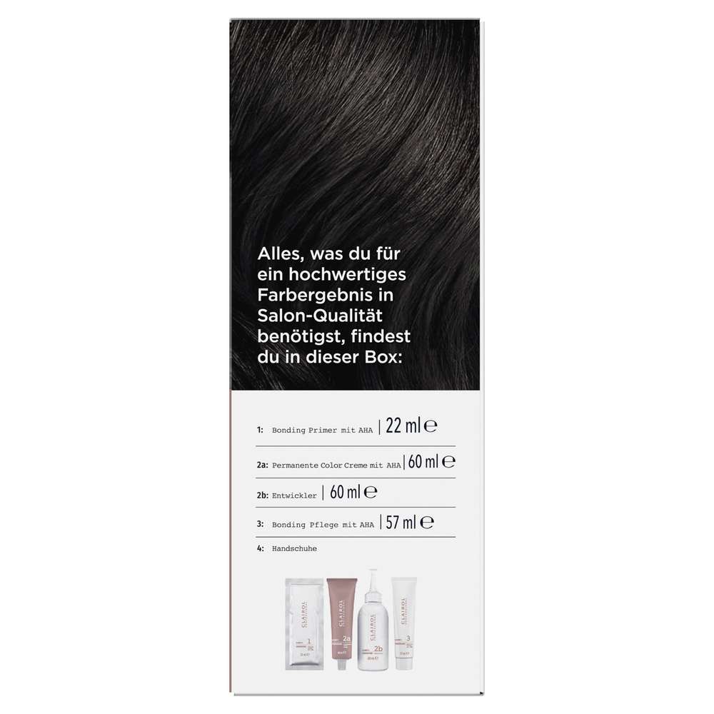 Produktabbildung Clairol Haarfarbe Colorstrong ohne Ammoniak, 1/0 Schwarz