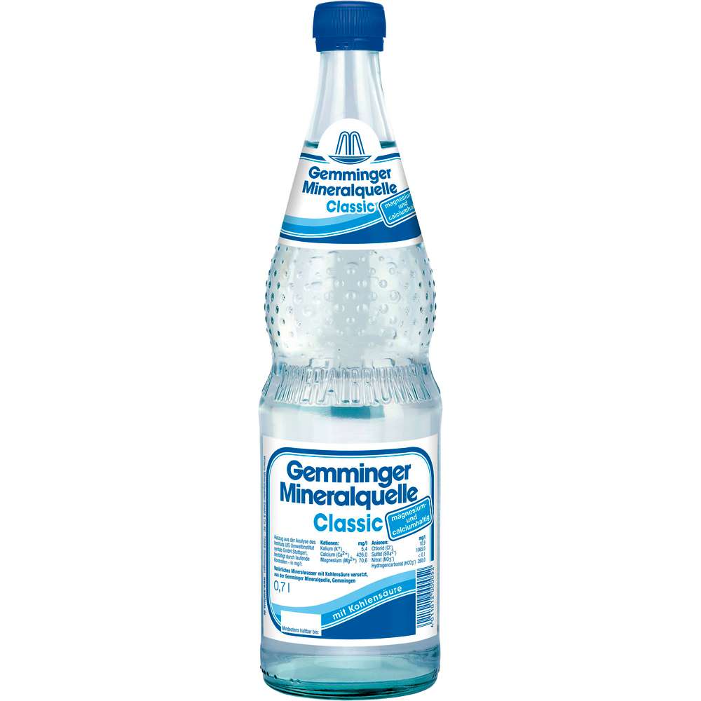 Produktabbildung Gemminger Mineralwasser Sprudel, Classic