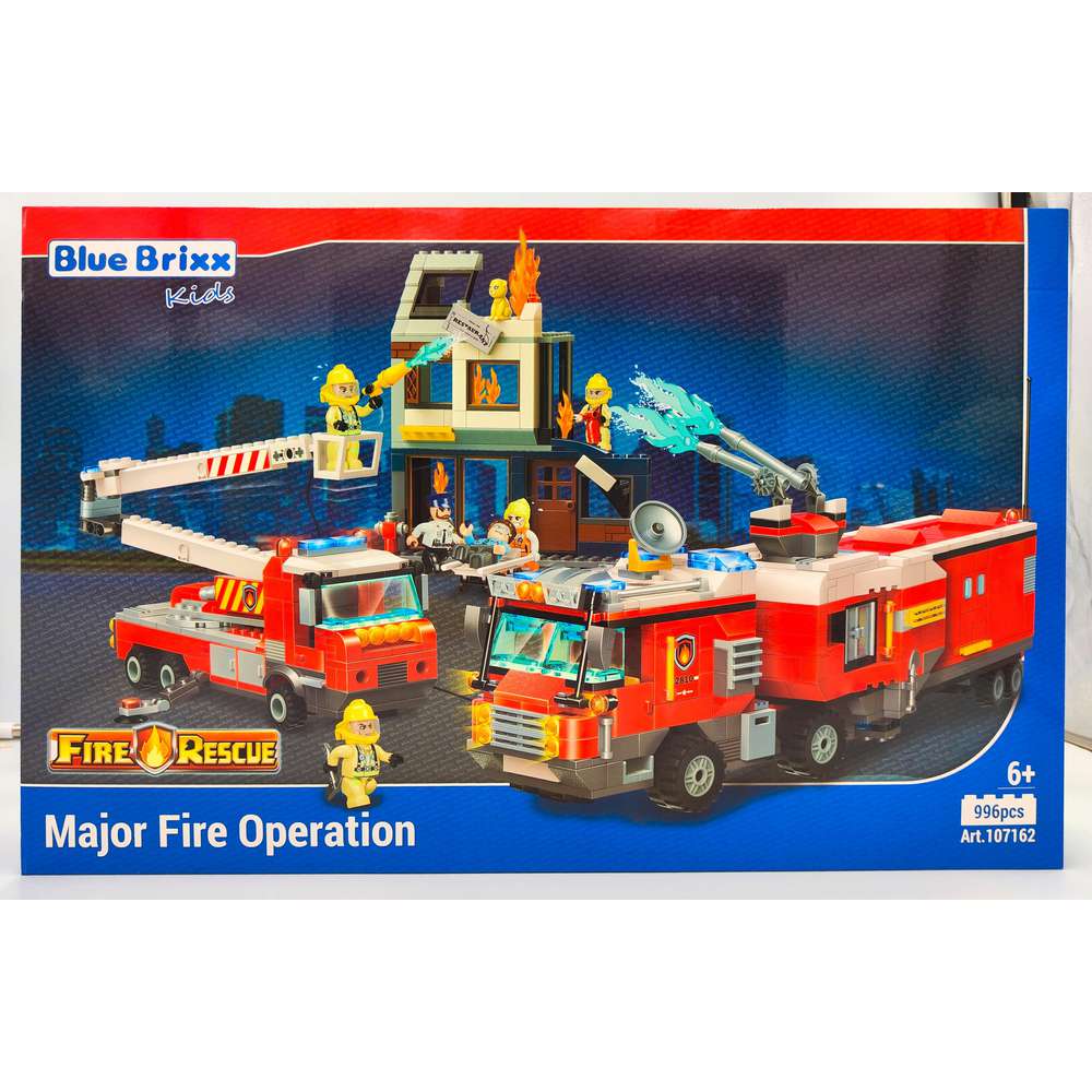 Produktabbildung Blue Brixx Bausteine, Feuerwehr-Großeinsatz.