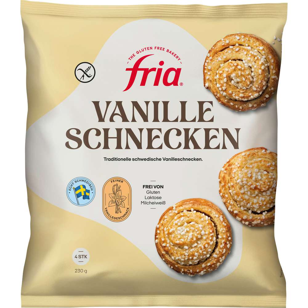 Produktabbildung Fria Vanille-Schnecken, tiefgekühlt