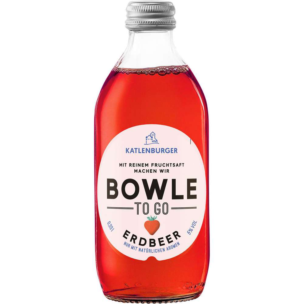 Produktabbildung Katlenburger Bowle To Go, Erdbeer 5%