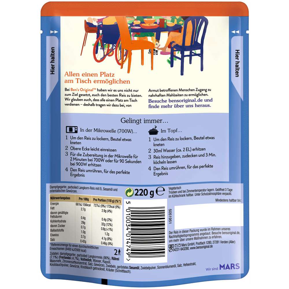 Produktabbildung BEN'S ORIGINAL Express Reis gebratener Reis