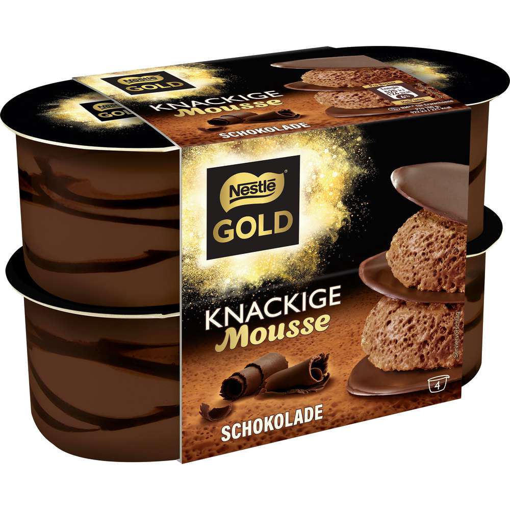 Produktabbildung Nestle Knackige Mousse, Schoko 4 x 57g