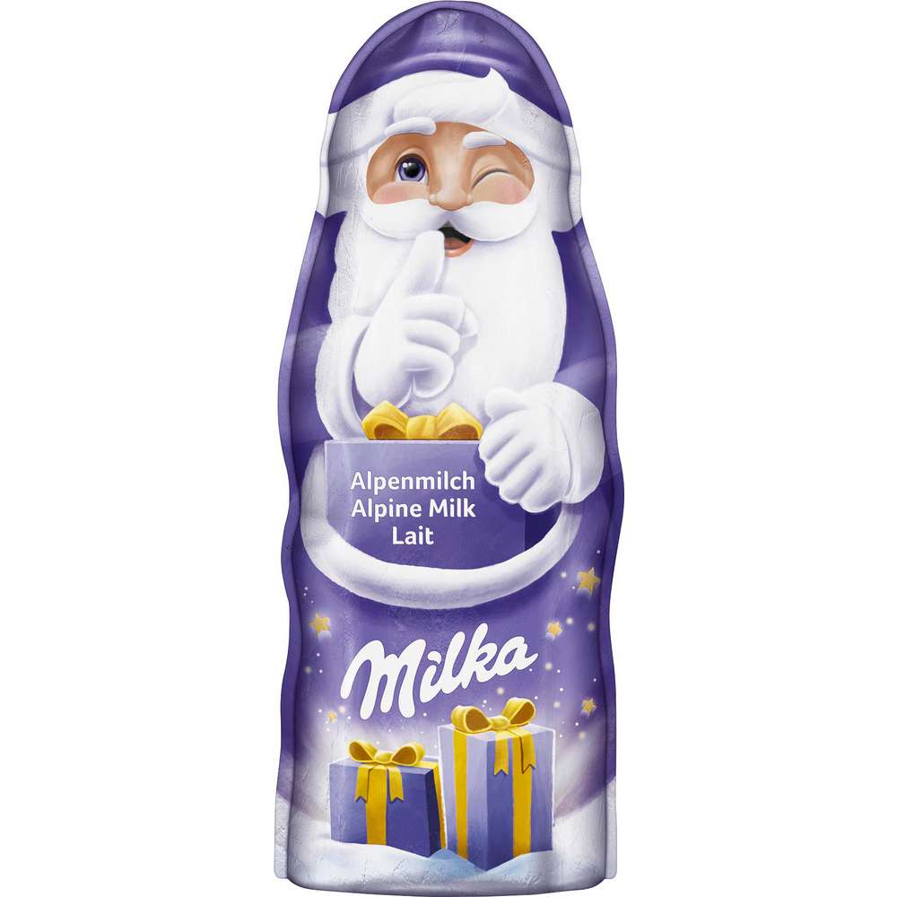 Produktabbildung Milka Schokoladen-Weihnachtsmann, Vollmilch