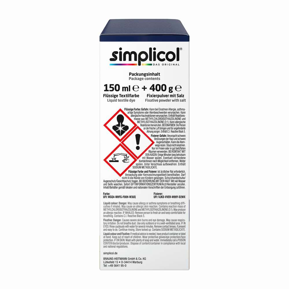Produktabbildung simplicol Textilfarben intensiv, Nacht-Blau