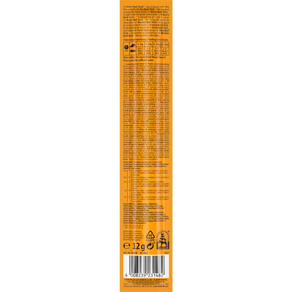 Produktabbildung Vitakraft Hunde-Snack Beef Stick, Mineral