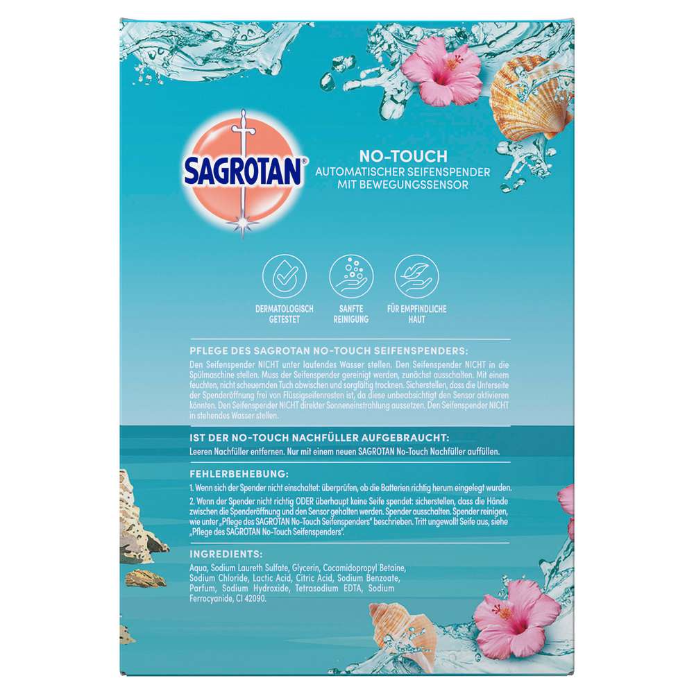 Produktabbildung Sagrotan Starterset Flüssigseife No Touch, Sardinia Dreams