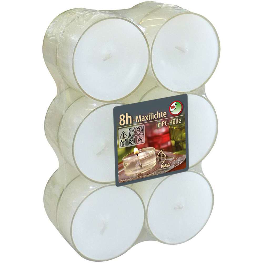 Produktabbildung Gala Maxi-Teelichter 2,7 x 5,5cm, weiß
