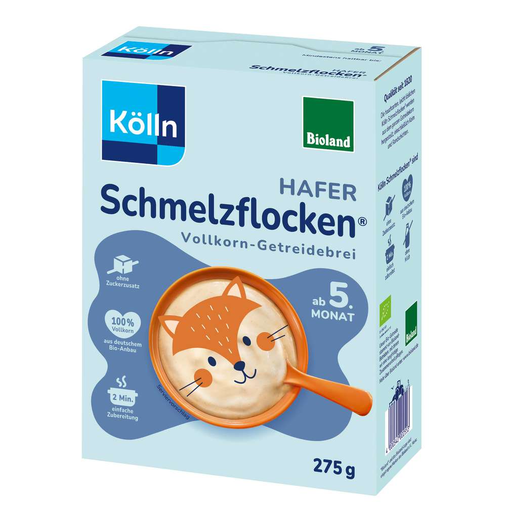 Produktabbildung Kölln Bio Schmelzflocken Hafer, ab 5. Monat