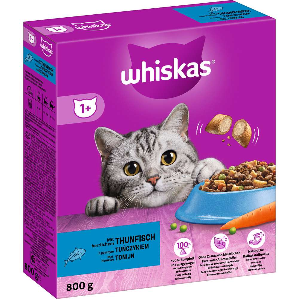 Produktabbildung Whiskas Katzen-Trockenfutter, Thunfisch