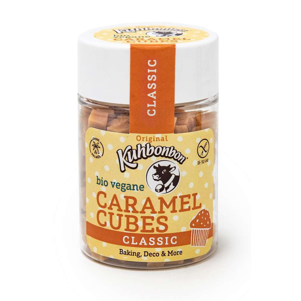 Produktabbildung Kuhbonbon Bio Vegane Caramel Cubes