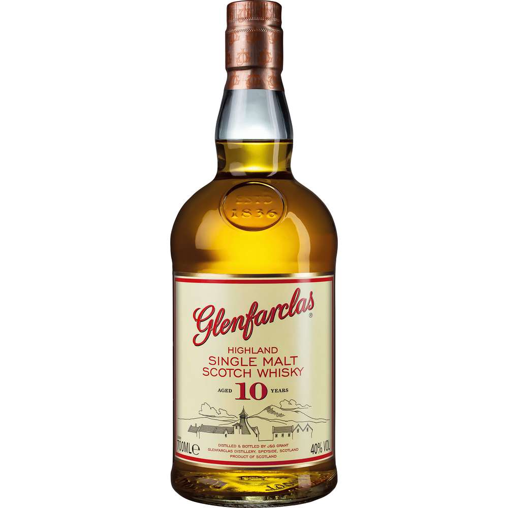Produktabbildung Glenfarclas Highland Single Malt Scotch Whisky, 10 Jahre, 40 %