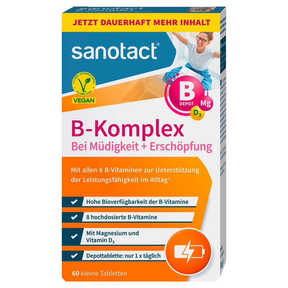 Produktabbildung sanotact B-Komplex + Magnesium + Vitamin D3